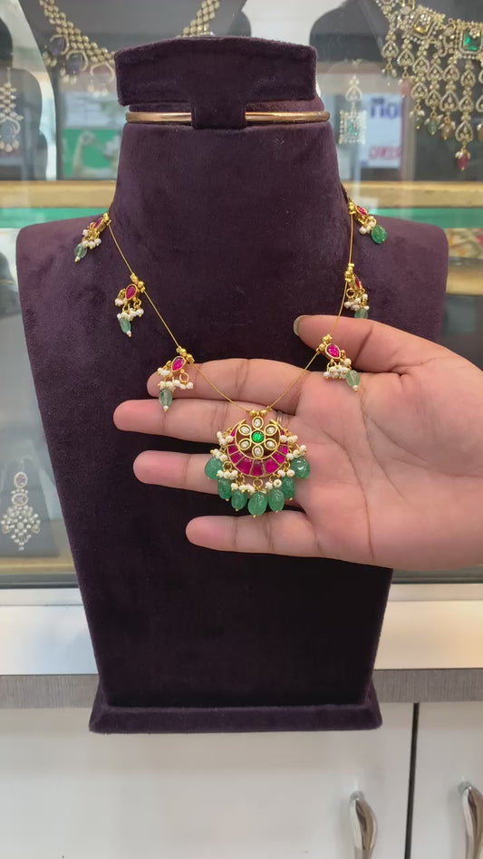 Ruby & Emerald Fusion Necklace
